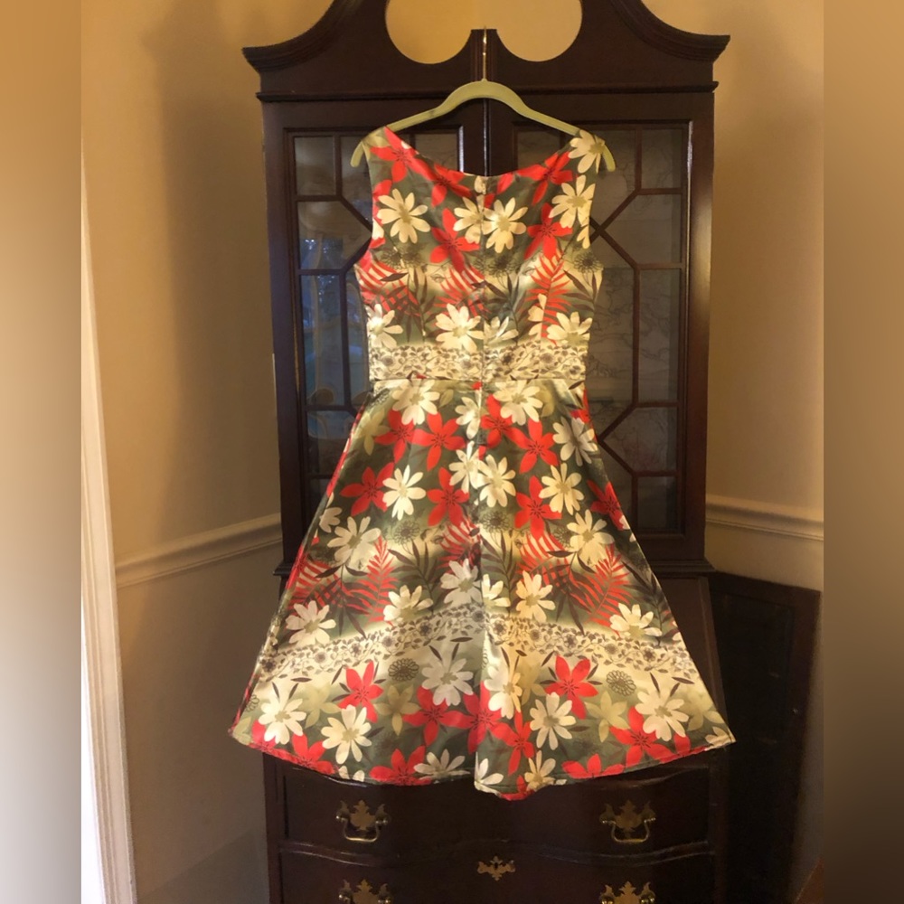 Silk floral dress